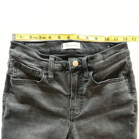 MADEWELL Roadtripper Mid Rise Supersoft Ashmont Wash Black Jeans Womens 24 Tall - Picture 12 of 12